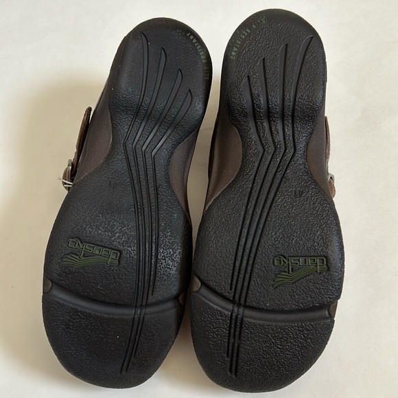 DANSKO Kitty Mary Janes Brown Clogs Leather sz EU41 = US 10.5/11 - Picture 10 of 16